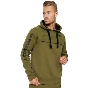 Lonsdale heren rushen hoodie, groen, XL