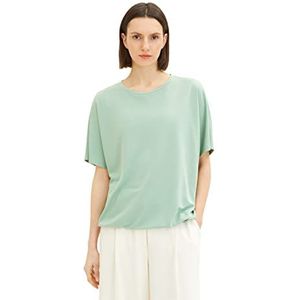 TOM TAILOR Dames T-shirt 1035854, 31034 - Okra Green, L