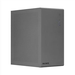 Nuwo Eguera A122 Compacte behuizing MicroATX voor PC Desktop Office Mini Tower 0,6 mm SPCC, USB 3.0, mesh zijwanden grijs