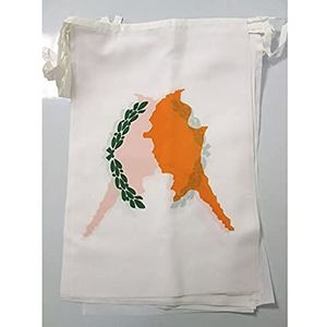 Cyprus 12 meter BUNTING Vlag 20 vlaggen 45x30 cm - Cypriotische STRING vlaggen 30 x 45 cm - AZ FLAG