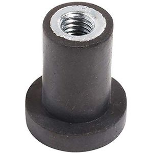 RS PRO Rubber trillingsdempers M3, Ø 12 mm x 9 mm, 60 Shore A/tot 6 kg, verpakking van 4 stuks