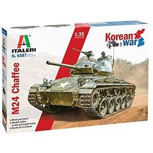 1:35 Italeri 6587 M24 Chaffee Tank - Korean War Plastic Modelbouwpakket