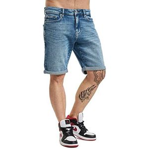 ONLY & SONS jeansshorts voor heren, blauw (medium blue denim), XS