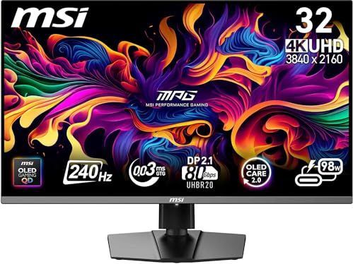 MSI - MPG 322URXDE - Monitor - Zwart - 31.5 Inch - 3840 x 2160 Pixels