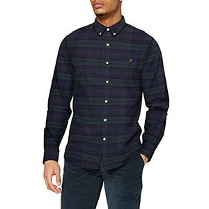 Farah Geruit overhemd voor heren, Woodland Pine, XL