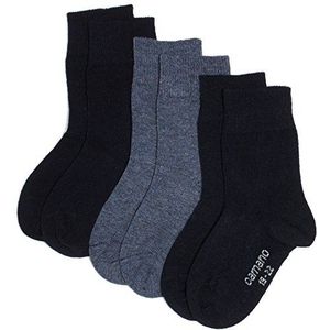 Camano kinderen 3-pack sokken met versterkte hiel en kant jongens & meisjes kousen