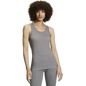 FALKE Dames Top van onderlaag Wool-Tech Light W S/L SH Wol Functioneel material Sneldrogend 1 Stuk, Grijs (Grey-Heather 3757), S