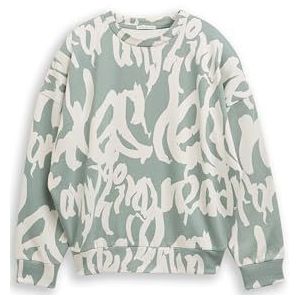 Tom Tailor - Oversized Sweatshirt - All-over Print - Graffiti-look