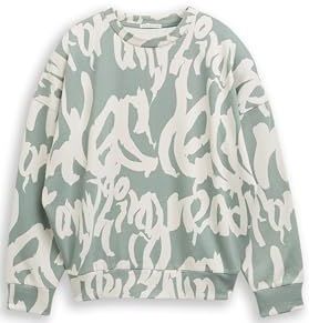 Tom Tailor - Oversized Sweatshirt - All-over Print - Graffiti-look