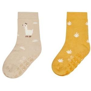 Sterntaler Unisex baby ABS sokken DP Lama, beige, 18 EU