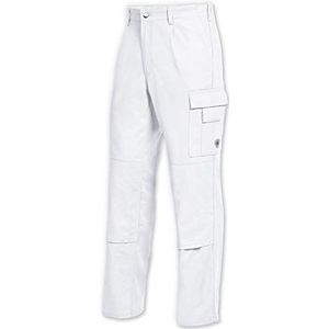 BP 1486-060-21-42 Werkbroek, met elastisch rugdeel, 300,00 g/m² puur katoen, wit, 42