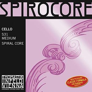 G Spirocore cello met gedraaide kern, verchroomd