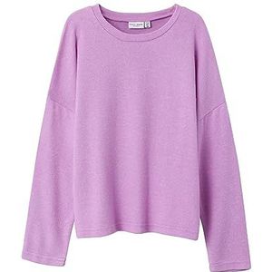 NAME IT Nkfvicti Ls Knit L Noos pullover voor meisjes, Violet Tulle, 110 cm
