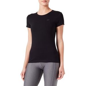4F T-shirt F1161 Deep Black XS voor dames