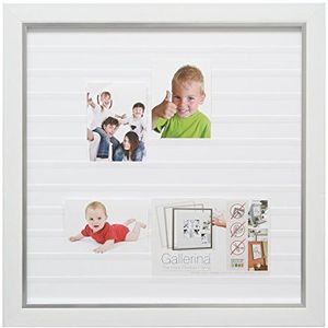 Deknudt Frames Gallerina S41NK1-G-40.0X70.0 Collage-fotolijst, wit/zilver 78,8 x 48,8 x 2 cm