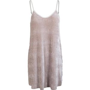 Urban Classics Korte jurk - Velvet Slip Beige
