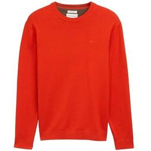 TOM TAILOR heren trui, 38769 - Tango Orange Melange, S