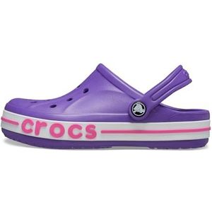 Crocs Bayaband Klomp K voor kinderen, uniseks, Neon Paars Digitaal Violet, 11 UK