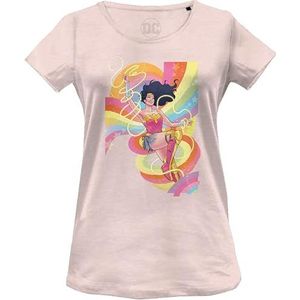 dc comics T-shirt dames, Roze, L