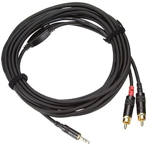 CORDIAL Cables Y-kabel met mini-jack/RCA-drager 6 m BRETELLE Essentials Mini-Jack/RCA-kabel