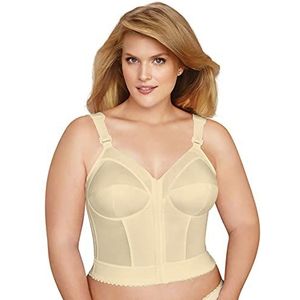 Exquisite Form Volledig vrouwen Front Close Longline BH #5107530, Beige, 80C