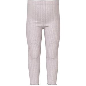 Legging - Ribgebreid - Slim Fit - Mid-Waist - Met Elastische Taille