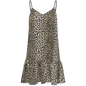 ONLY Dames Onlnova Life Vis Giu Dress AOP, Timber Wolf, S