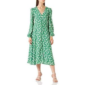 Liquorish Midi-jurk met bloemenprint voor dames in groene bruiloft, 12