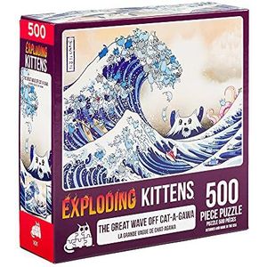 Exploding Kittens Puzzel - Great Wave of Catagawa (500)