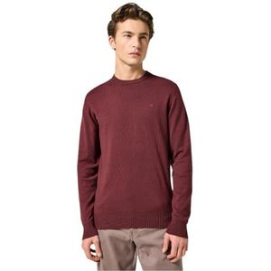 Wrangler Heren gebreide trui sweatshirt, Dahlia, XXL, Dahlia, XXL