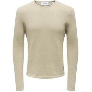 Only & Sons Sweatshirt voor heren, Beige, XS