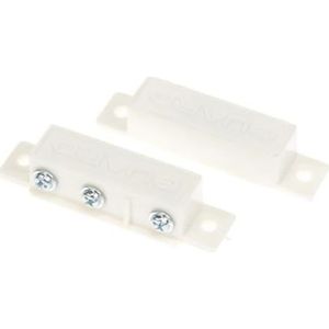 Velleman Magneetcontact voor ramen en deuren, tegen inbrekers en indringers, NC/NO, ABS-behuizing, wit