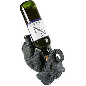 Nemesis Now Guzzlers olifant wijnflessenhouder, 21 cm, grijs