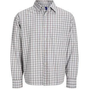 Jack & Jones Originals - Oversized Geruit Shirt - Diepe Mahonie - Lange Mouwen