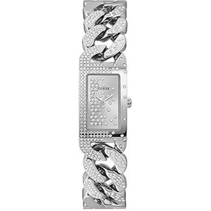 Guess 19mm Crystal armband horloge, Zilver-toon