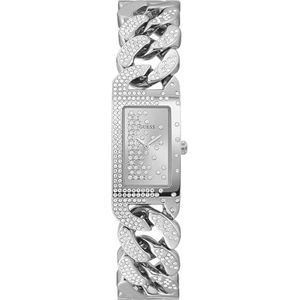 Guess 19mm Crystal armband horloge, Zilver-toon