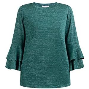 usha Damesshirt met lange mouwen, groen, XL