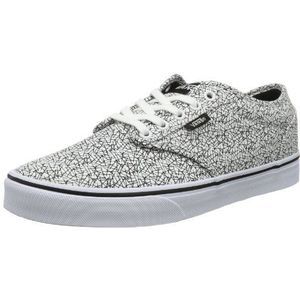 Vans M Atwood (Gebarst) Wit, Heren Laag, Wit gebarsten wit, 49 EU