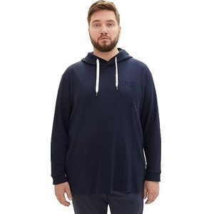 TOM TAILOR Herenshirt met lange mouwen en capuchon, 10668-sky Captain Blue, 4XL