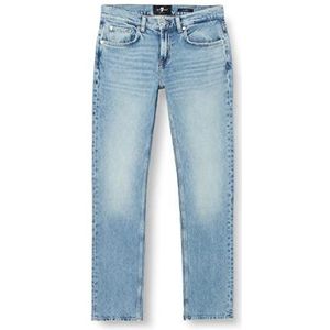 7 For All Mankind Slimmy Jeans, Light Blue, Regular Heren, Lichtblauw, Eén maat