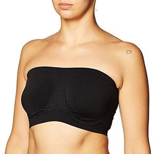 Ahh By Rhonda Shear Dames Angel Naadloze Onderdraad Bandeau BH - zwart - L