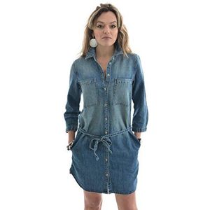 Esprit tuniek jurk met knopen jeansjurk met tailleband