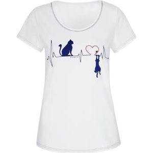 Trigema T-shirt voor dames, wit, XXL