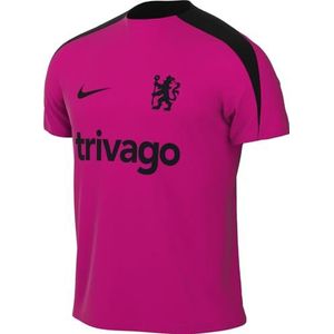 Nike Chelsea shirt CFC M Nk Df Strk Ss Top K3R, Pink Prime/Pink Prime/Black/Black, FQ2607-659, XS