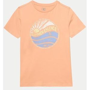 4F JUNIOR T-shirt M1135 Pale Coral 146 voor kinderen