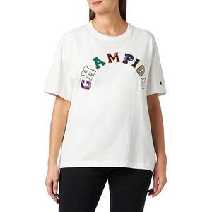 Champion Dames T-shirt, vuilwit college, XL