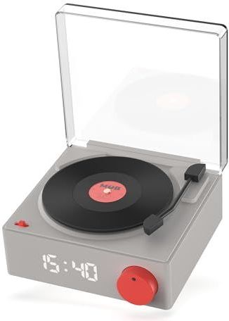 Mobility on Board - VS-80 Retro Look Vinyl Draaitafel - Grijs - 5W Bluetooth Luidspreker