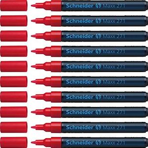 Schneider Maxx 271 Paint-marker 10 Stuk rood