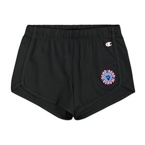 Champion Legacy Girl Graphic Shorts voor meisjes, zwart (KK001), zwart (Kk001), 7-8 Jaren