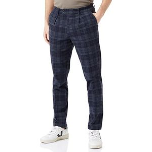 Bestseller A/S JPSTACE JJHARVEY Winter Chino SN, Donkerblauw/detail: check, 28W x 32L